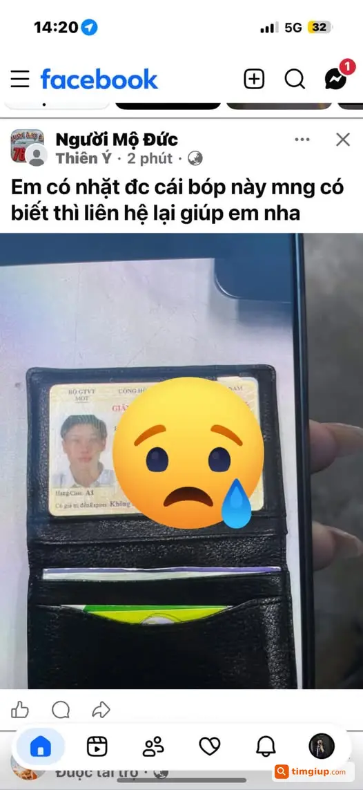 Mất Ví Chứa CCCD, GPLX Và Thẻ Ngân Hàng, Mong Tìm Người Nhặt