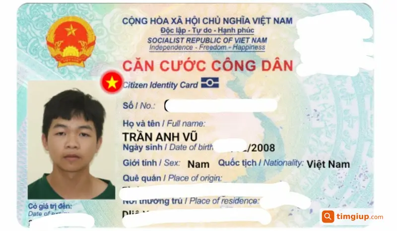 Đánh Rơi Ví Có CCCD Tên Trần Anh Vũ Tại Củ Chi