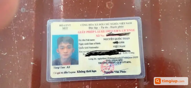 Đánh Rơi GPLX Tại Khu Vực Cần Thơ, Mong Được Tìm Lại