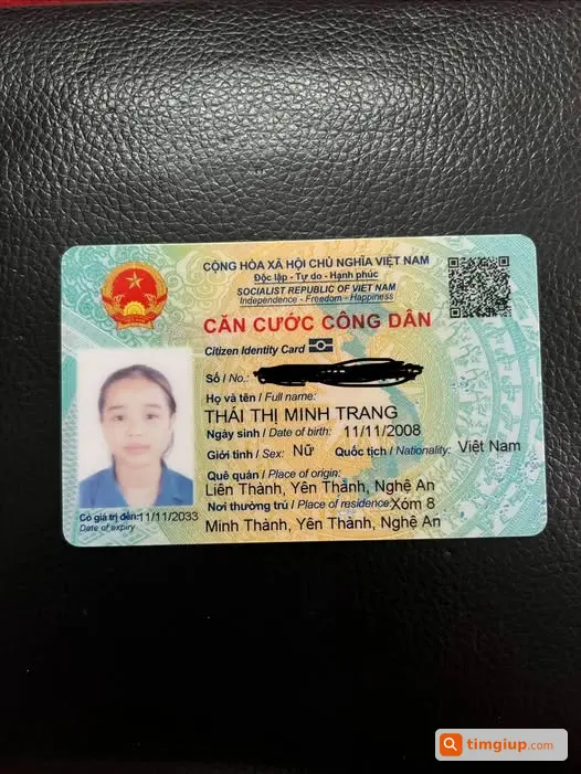 Nhặt Được CCCD Tại 5-246 Hùng Vương, Huế Tìm Chủ Nhân