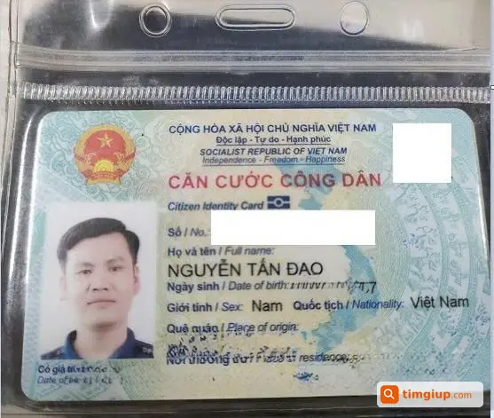 Ví Giấy Tờ Nguyễn Tấn Đạo Rơi Tại KCN Vĩnh Lộc, Bình Tân