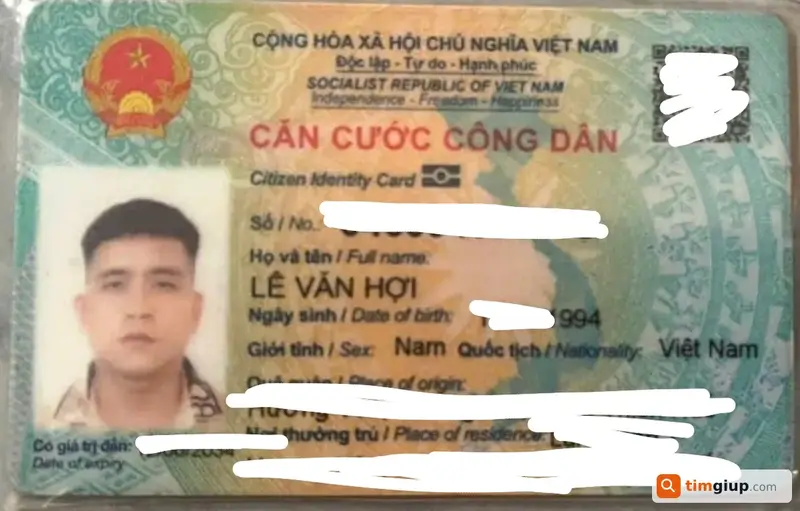 Tìm ví màu đen của anh Lê Văn Hợi tại Tân Bình, TP.HCM