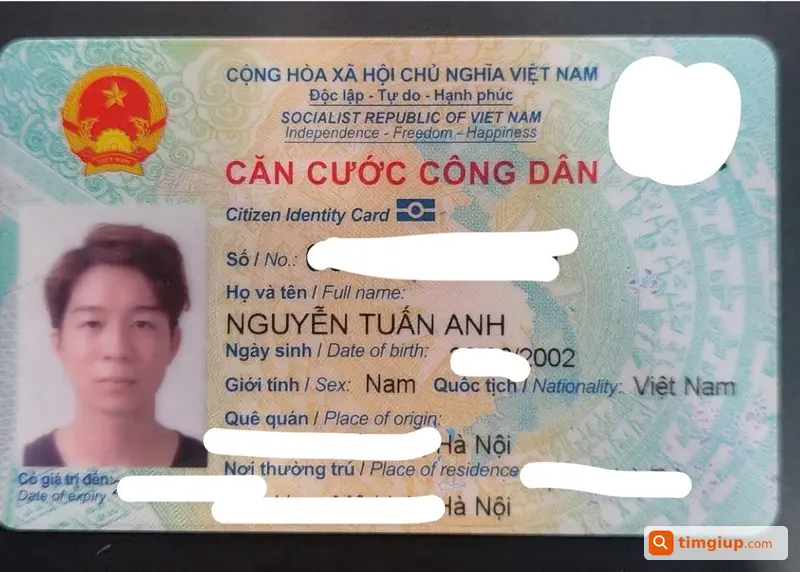 Rơi Ví Vải Cũ Chứa CCCD, Bằng Lái Quanh Mỹ Đình 1 Hà Nội