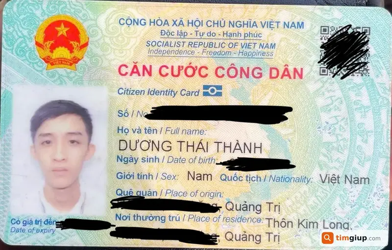 Tìm ví màu đen đánh rơi tại TP. Hồ Chí Minh - Tên Dương Thái Thành