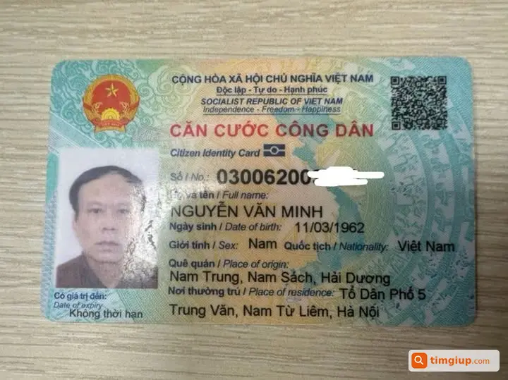 Nhặt Được CCCD Tại Ga La Thành Ngày 15-9