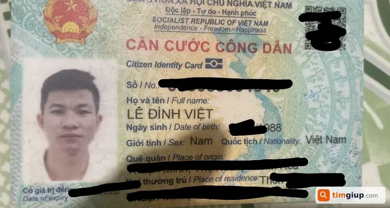 Tìm ví da màu nâu của anh Lê Đình Việt tại Bình Dương