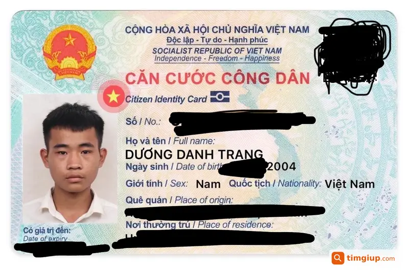 Rơi Ví Kèm CCCD, Bằng Lái Tên Dương Danh Trang Ở Hoàng Mai
