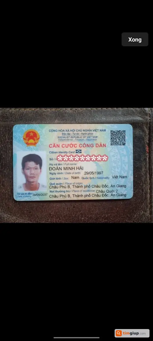 Tìm Ví Có CCCD Và Bằng Lái A1 Tại An Hội Đông, Gò Vấp