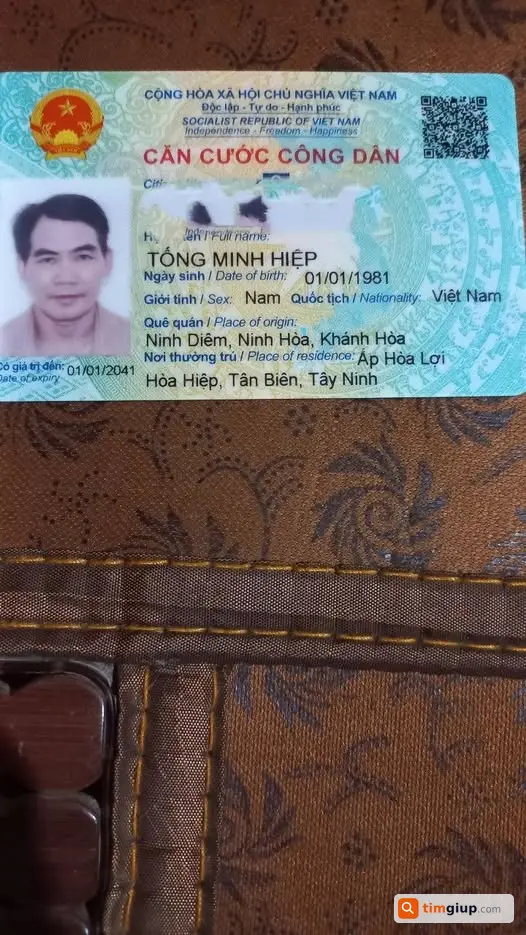 Tìm Ví Có CCCD Và Giấy Tờ Thất Lạc Gần Ct Vĩnh Thịnh