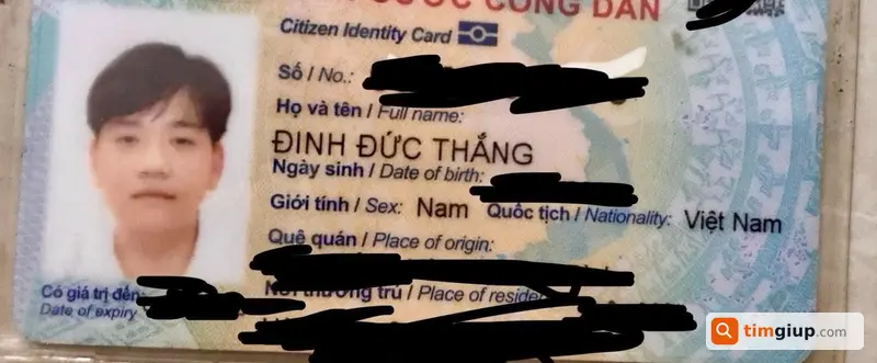 Tìm Ví Chứa CCCD Và GPLX Đinh Đức Thắng Tại Gò Vấp