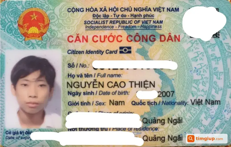 Rơi Ví Nâu Có CCCD Tên Nguyễn Cao Thiện Tại Cầu Tạ Quang Bửu