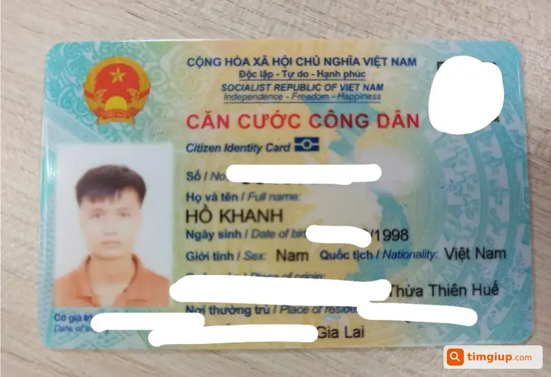 Rơi Ví Chứa CCCD Và Thẻ Ngân Hàng Tên Hồ Khanh Tại Đà Nẵng