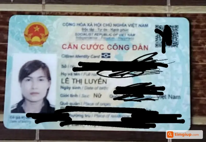 Tìm Ví Đen Kèm CCCD Tên Lê Thị Luyến Tại Hải Phòng
